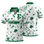 Eastern Michigan Eagles Polo Shirt Customized Floral Pinstripe Green White Best Selling