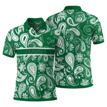Eastern Michigan Eagles Polo Shirt Customized Paisley Band Green Fashion Forward