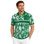 Eastern Michigan Eagles Polo Shirt Customized Paisley Band Green Best Selling