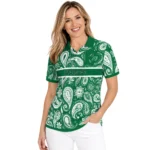 Eastern Michigan Eagles Polo Shirt Customized Paisley Band Green Best Selling