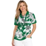 Eastern Michigan Eagles Polo Shirt Customized Pixel Camo Green Best Selling