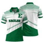 Eastern Michigan Eagles Polo Shirt Customized Slanted Stripes Green White Best Selling