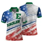 Eastern Michigan Eagles Polo Shirt Customized Star Stripes Red Blue Best Selling