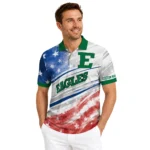 Eastern Michigan Eagles Polo Shirt Customized Star Stripes Red Blue Best Selling