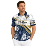 Fiu Panthers Polo Shirt Personalized Floral Angles Blue White Best Selling
