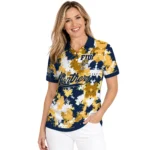 Fiu Panthers Polo Shirt Personalized Pixel Camo Blue Best Selling