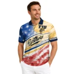 Fiu Panthers Polo Shirt Personalized Star Stripes Red Blue Best Selling