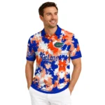 Florida Gators Polo Shirt Custom Pixel Camo Blue Best Selling