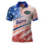 Florida Gators Polo Shirt Custom Star Stripes Red Blue Best Selling