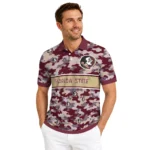 Florida State Seminoles Polo Shirt Customized Camo Band Garnet Best Selling