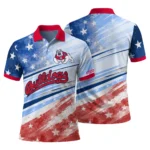 Fresno State Bulldogs Polo Shirt Custom Star Stripes Red Blue Best Selling