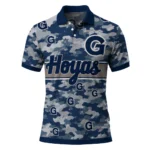 Georgetown Hoyas Polo Shirt Customized Camo Band Blue Best Selling