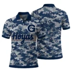 Georgetown Hoyas Polo Shirt Customized Camo Band Blue Best Selling
