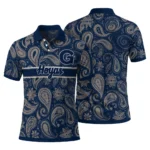 Georgetown Hoyas Polo Shirt Customized Paisley Band Blue Best Selling