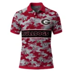 Georgia Bulldogs Polo Shirt Personalized Camo Band Red Best Selling