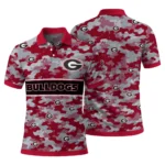 Georgia Bulldogs Polo Shirt Personalized Camo Band Red Best Selling