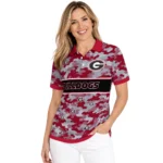 Georgia Bulldogs Polo Shirt Personalized Camo Band Red Best Selling