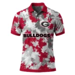 Georgia Bulldogs Polo Shirt Personalized Pixel Camo Red Best Selling