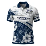 Georgia Southern Eagles Polo Shirt Custom Floral Angles Blue White Best Selling