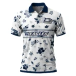 Georgia Southern Eagles Polo Shirt Custom Floral Pinstripe Blue White Best Selling