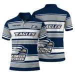 Georgia Southern Eagles Polo Shirt Custom Horizontal Blocks Blue Best Selling