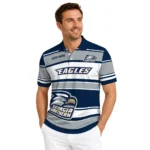 Georgia Southern Eagles Polo Shirt Custom Horizontal Blocks Blue Best Selling