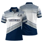 Georgia Southern Eagles Polo Shirt Custom Slanted Stripes Blue White Best Selling
