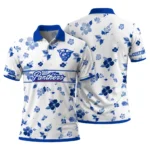 Georgia State Panthers Polo Shirt Customized Floral Pinstripe Blue White Best Selling