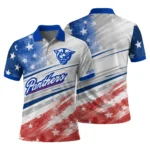 Georgia State Panthers Polo Shirt Customized Star Stripes Red Blue Best Selling
