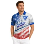 Georgia State Panthers Polo Shirt Customized Star Stripes Red Blue Best Selling