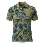 Georgia Tech Yellow Jackets Polo Shirt Custom Paisley Band Gold Best Selling