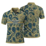 Georgia Tech Yellow Jackets Polo Shirt Custom Paisley Band Gold Best Selling