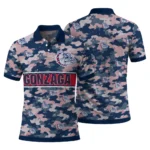 Gonzaga Bulldogs Polo Shirt Personalized Camo Band Blue Best Selling