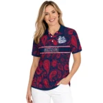 Gonzaga Bulldogs Polo Shirt Personalized Paisley Band Blue Best Selling