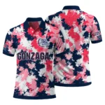 Gonzaga Bulldogs Polo Shirt Personalized Pixel Camo Blue Best Selling