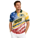 Green Bay Packers Polo Shirt Personalized Star Stripes Red Blue Best Selling
