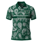 Hawaii Rainbow Warriors Polo Shirt Custom Paisley Band Green Best Selling