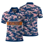 Houston Astros Polo Shirt Custom Camo Band Blue Best Selling