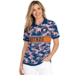 Houston Astros Polo Shirt Custom Camo Band Blue Best Selling
