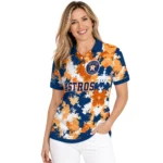 Houston Astros Polo Shirt Custom Pixel Camo Blue Best Selling