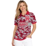Houston Cougars Polo Shirt Customized Camo Band Red Best Selling