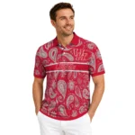 Houston Cougars Polo Shirt Customized Paisley Band Red Best Selling