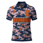 Illinois Fighting Illini Polo Shirt Custom Camo Band Blue Best Selling