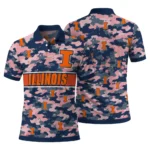 Illinois Fighting Illini Polo Shirt Custom Camo Band Blue Best Selling