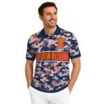 Illinois Fighting Illini Polo Shirt Custom Camo Band Blue Best Selling