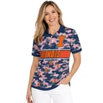Illinois Fighting Illini Polo Shirt Custom Camo Band Blue Best Selling