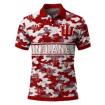 Indiana Hoosiers Polo Shirt Personalized Camo Band Red Best Selling
