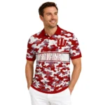 Indiana Hoosiers Polo Shirt Personalized Camo Band Red Best Selling