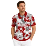 Indiana Hoosiers Polo Shirt Personalized Pixel Camo Red Best Selling