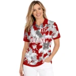 Indiana Hoosiers Polo Shirt Personalized Pixel Camo Red Best Selling